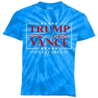 Trump Vance Won Get Over It President Inauguration Day 2025 Kids Tie-Dye T-Shirt