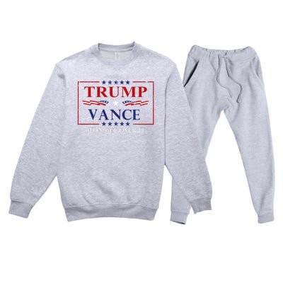 Trump Vance Won Get Over It President Inauguration Premium Crewneck Sweatsuit Set