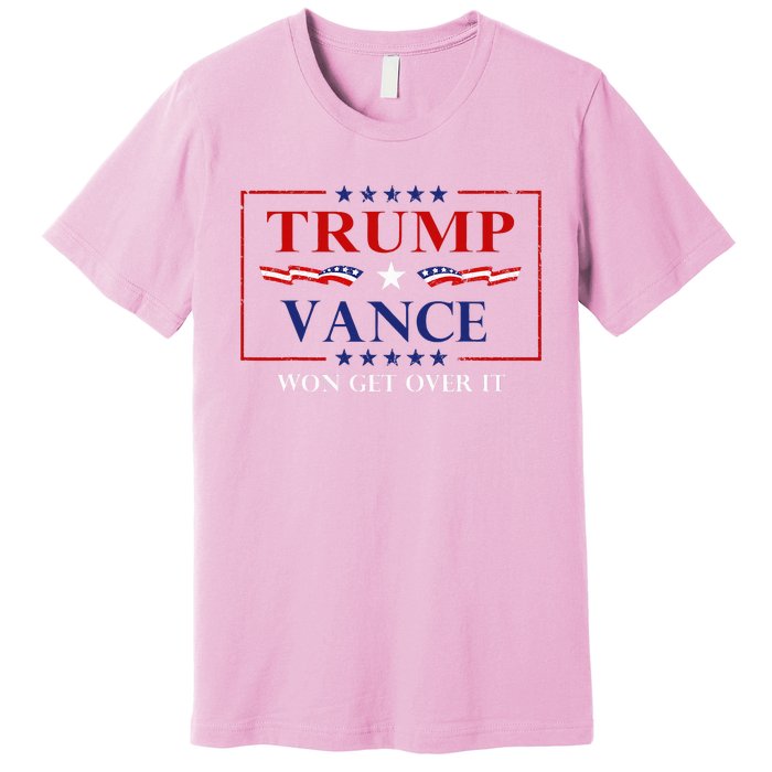 Trump Vance Won Get Over It President Inauguration Premium T-Shirt