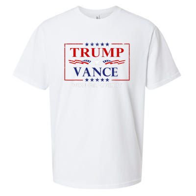 Trump Vance Won Get Over It President Inauguration Sueded Cloud Jersey T-Shirt