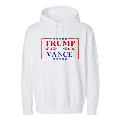 Trump Vance Won Get Over It President Inauguration Garment-Dyed Fleece Hoodie