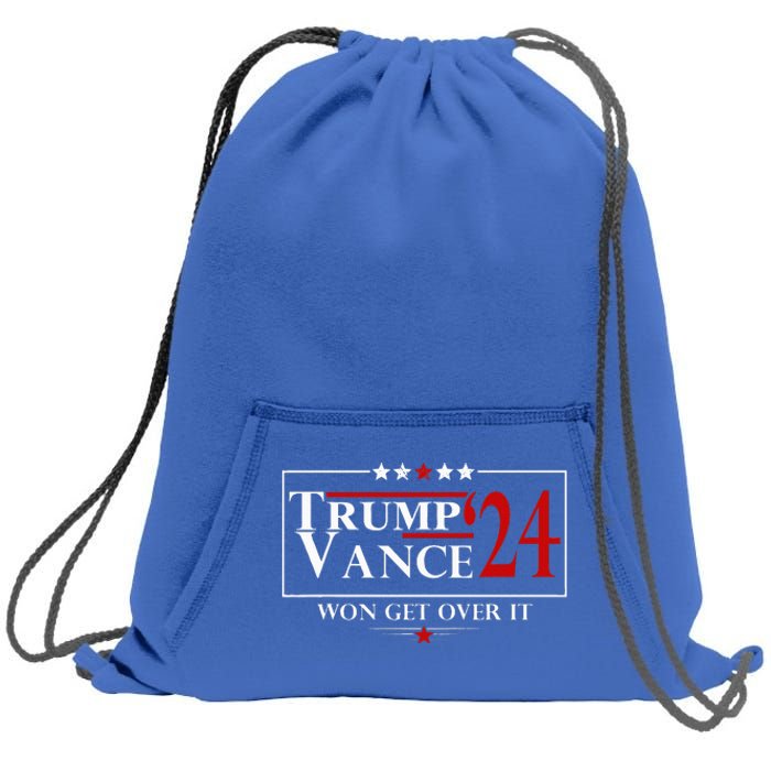 Trump Vance Won Get Over It President Inauguration Day Sweatshirt Cinch Pack Bag