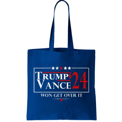 Trump Vance Won Get Over It President Inauguration Day Tote Bag