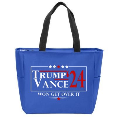 Trump Vance Won Get Over It President Inauguration Day Zip Tote Bag