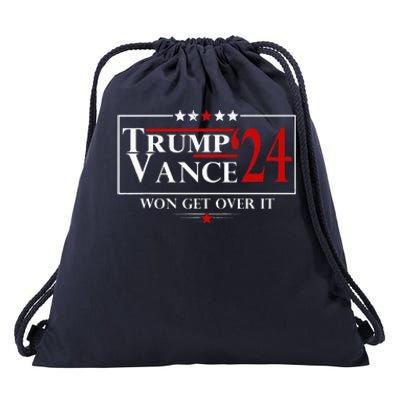 Trump Vance Won Get Over It President Inauguration Day Drawstring Bag