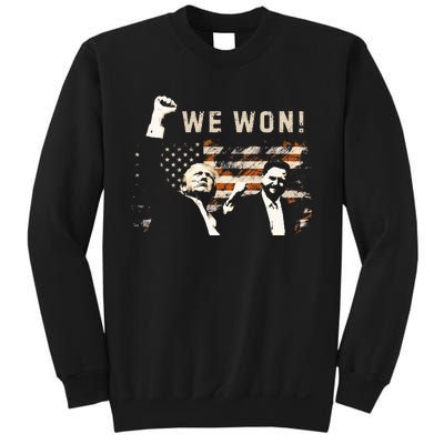 Trump Vance We Won Win Inauguration Day 2025 47th President Sweatshirt