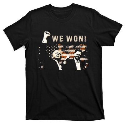 Trump Vance We Won Win Inauguration Day 2025 47th President T-Shirt