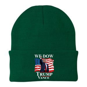 Trump Vance We Dow Trump 47 America President Winner 2024 Knit Cap Winter Beanie