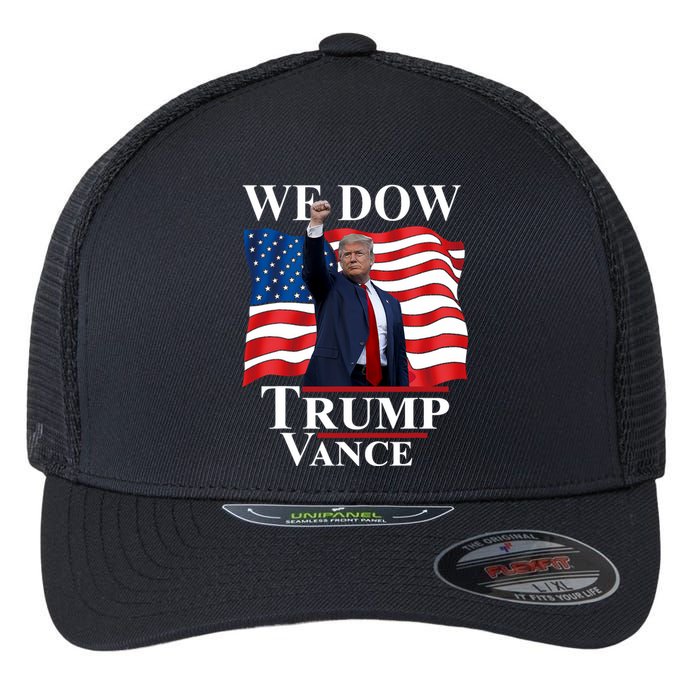 Trump Vance We Dow Trump 47 America President Winner 2024 Flexfit Unipanel Trucker Cap