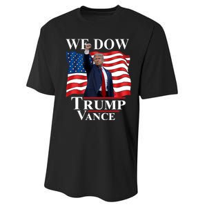 Trump Vance We Dow Trump 47 America President Winner 2024 Performance Sprint T-Shirt