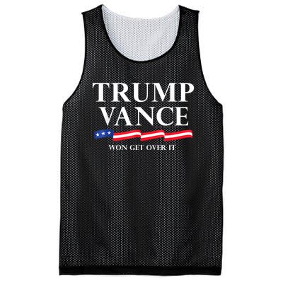 Trump Vance Won Get Over It President Inauguration Day 2025 Mesh Reversible Basketball Jersey Tank