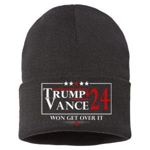 Trump Vance Won Get Over It President Inauguration Day 2025 Sustainable Knit Beanie