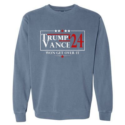 Trump Vance Won Get Over It President Inauguration Day 2025 Garment-Dyed Sweatshirt