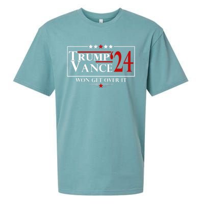 Trump Vance Won Get Over It President Inauguration Day 2025 Sueded Cloud Jersey T-Shirt