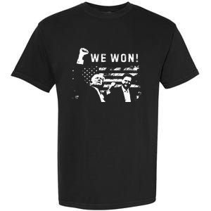 Trump Vance We Won Win Inauguration Day 2025 47th President Garment-Dyed Heavyweight T-Shirt