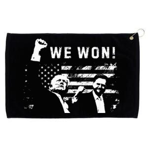 Trump Vance We Won Win Inauguration Day 2025 47th President Grommeted Golf Towel