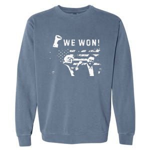 Trump Vance We Won Win Inauguration Day 2025 47th President Garment-Dyed Sweatshirt