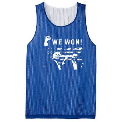 Trump Vance We Won Win Inauguration Day 2025 47th President Mesh Reversible Basketball Jersey Tank