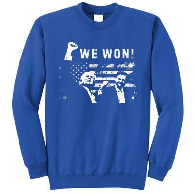 Trump Vance We Won Win Inauguration Day 2025 47th President Tall Sweatshirt