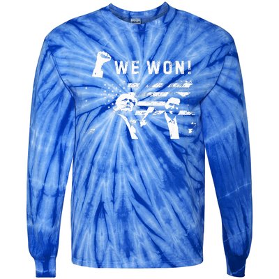 Trump Vance We Won Win Inauguration Day 2025 47th President Tie-Dye Long Sleeve Shirt