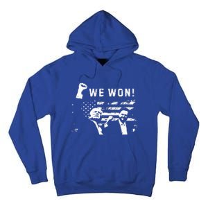 Trump Vance We Won Win Inauguration Day 2025 47th President Tall Hoodie