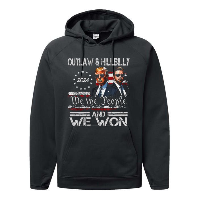 Trump Vance We Won Win Inauguration Day 2025 47th President Gift Performance Fleece Hoodie