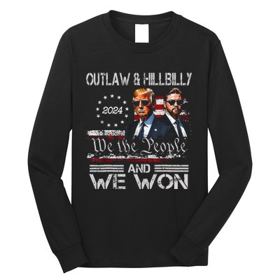 Trump Vance We Won Win Inauguration Day 2025 47th President Gift Long Sleeve Shirt