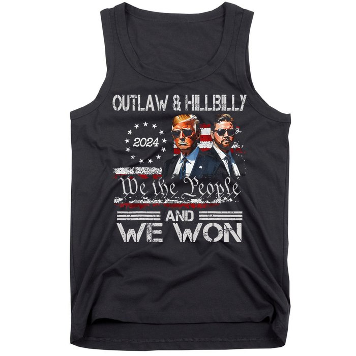 Trump Vance We Won Win Inauguration Day 2025 47th President Gift Tank Top