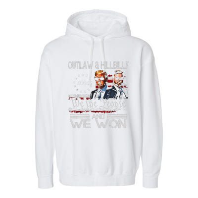 Trump Vance We Won Win Inauguration Day 2025 47th President Gift Garment-Dyed Fleece Hoodie