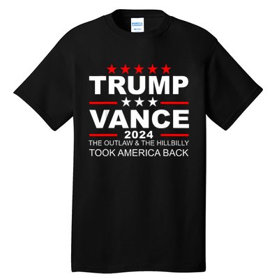 Trump Vance We Won Outlaw Hill Took Back Tall T-Shirt