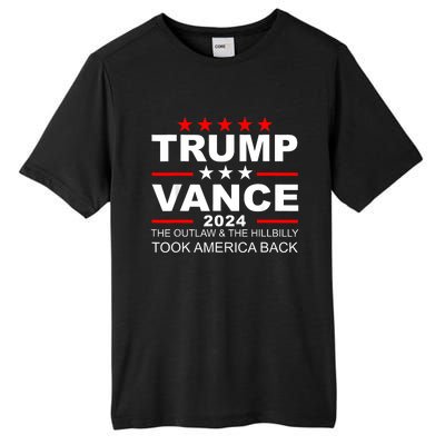 Trump Vance We Won Outlaw Hill Took Back Tall Fusion ChromaSoft Performance T-Shirt