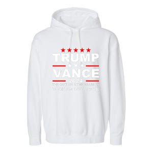 Trump Vance We Won Outlaw Hill Took Back Garment-Dyed Fleece Hoodie