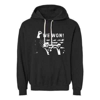 Trump Vance We Won Win Inauguration Day 2025 Garment-Dyed Fleece Hoodie