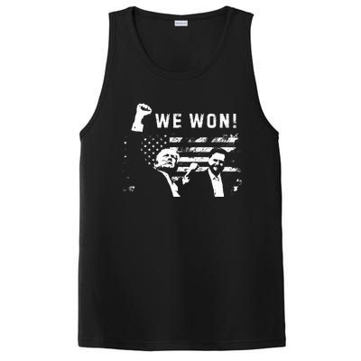 Trump Vance We Won Win Inauguration Day 2025 PosiCharge Competitor Tank