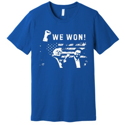 Trump Vance We Won Win Inauguration Day 2025 Premium T-Shirt