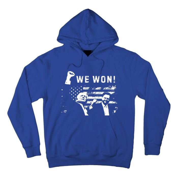 Trump Vance We Won Win Inauguration Day 2025 Tall Hoodie