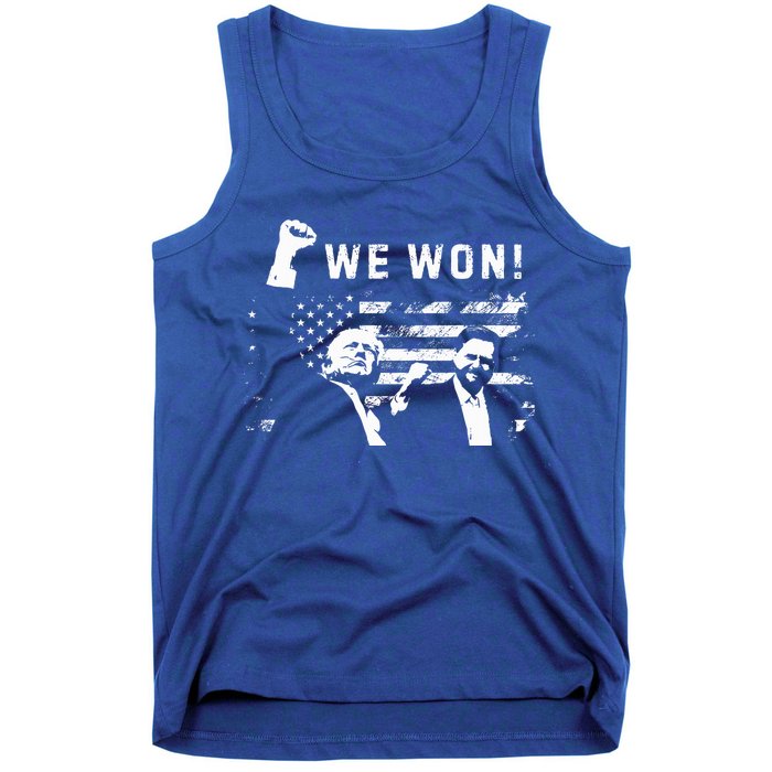 Trump Vance We Won Win Inauguration Day 2025 Tank Top