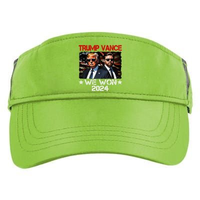 Trump Vance We Won Win Inauguration Day 2025 47th President Adult Drive Performance Visor