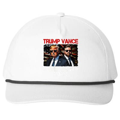 Trump Vance We Won Win Inauguration Day 2025 47th President Snapback Five-Panel Rope Hat