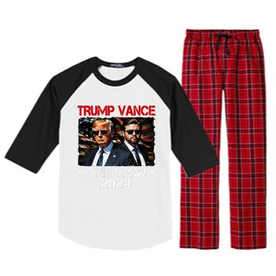 Trump Vance We Won Win Inauguration Day 2025 47th President Raglan Sleeve Pajama Set