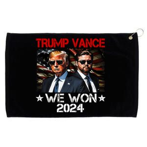 Trump Vance We Won Win Inauguration Day 2025 47th President Grommeted Golf Towel