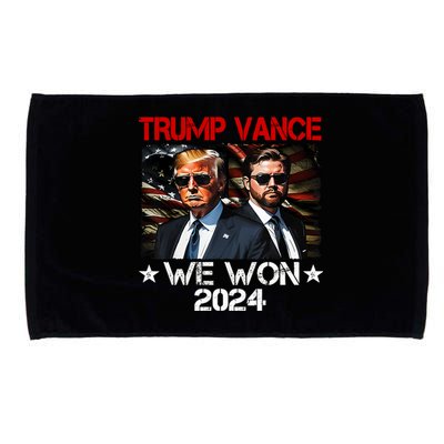 Trump Vance We Won Win Inauguration Day 2025 47th President Microfiber Hand Towel