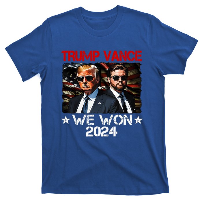 Trump Vance We Won Win Inauguration Day 2025 47th President T-Shirt