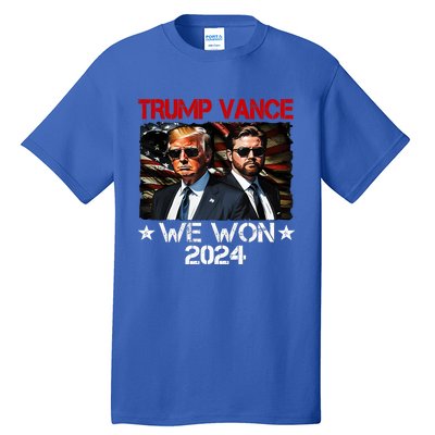 Trump Vance We Won Win Inauguration Day 2025 47th President Tall T-Shirt