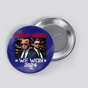 Trump Vance We Won Win Inauguration Day 2025 47th President Button