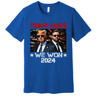 Trump Vance We Won Win Inauguration Day 2025 47th President Premium T-Shirt