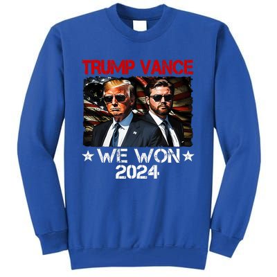 Trump Vance We Won Win Inauguration Day 2025 47th President Tall Sweatshirt