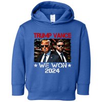 Trump Vance We Won Win Inauguration Day 2025 47th President Toddler Hoodie