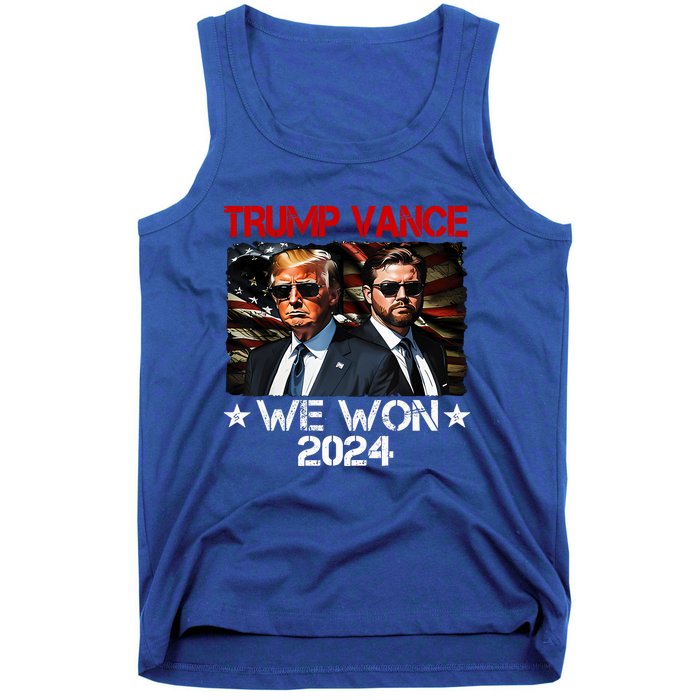 Trump Vance We Won Win Inauguration Day 2025 47th President Tank Top