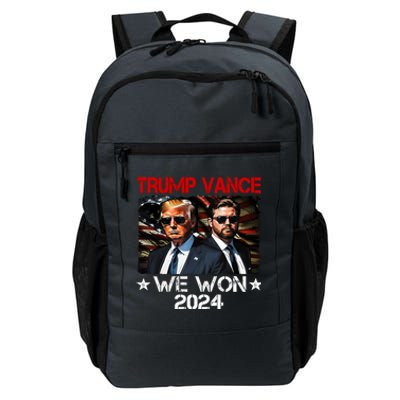 Trump Vance We Won Win Inauguration Day 2025 47th President Daily Commute Backpack